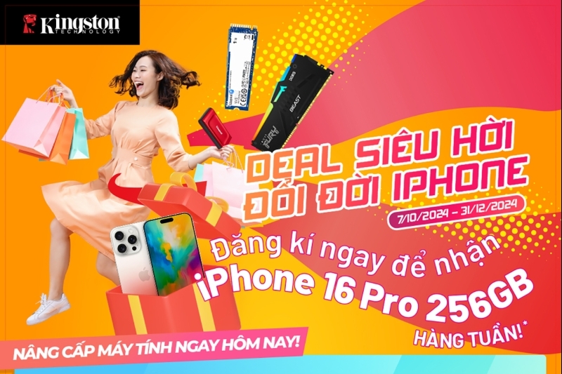 'Deal siêu hời, đổi đời iPhone' cùng Kingston